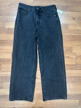 Women’s Black Ultra High Rise Wide-Leg Jeans